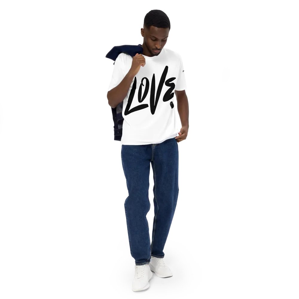 Love & Peace - White - Crew Neck T-Shirt product image (5)