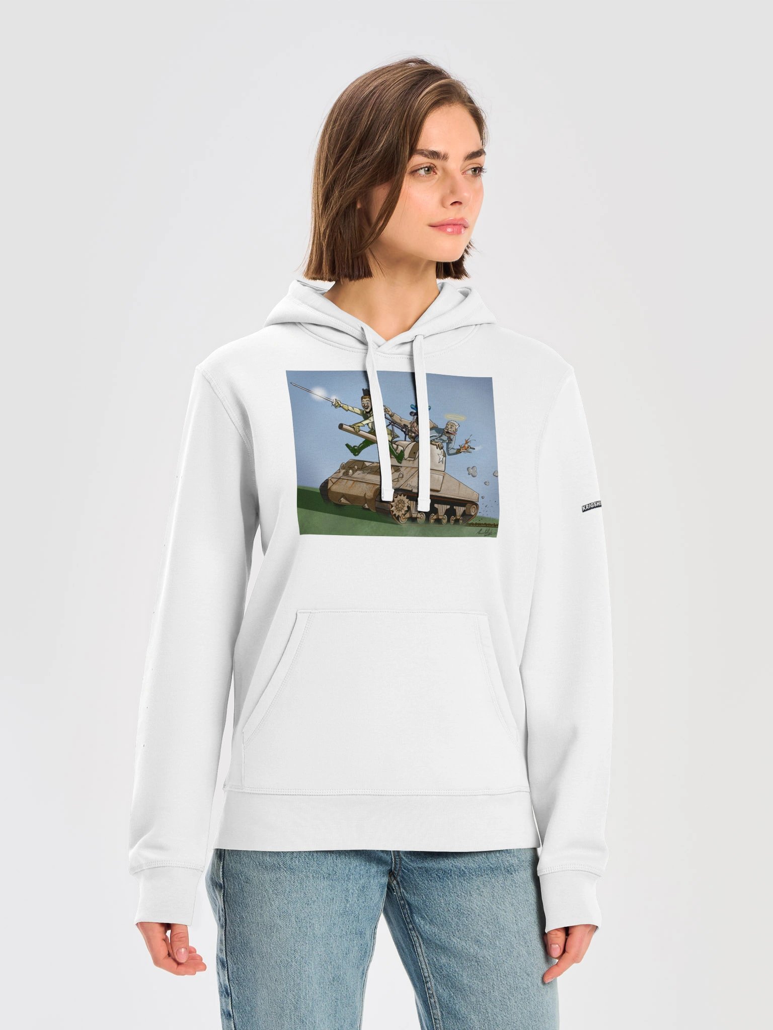 Sankt Conrads lärjungar (Organic Premium Hoodie med bakgrund) product image (3)