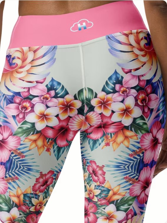 Hawaiian flora-yoga leggings product image (4)