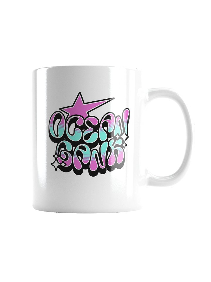 Ocean Gank Vibes Ceramic Coffee Mug Y2K Urban Typography product image (2)