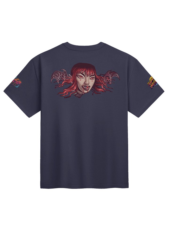 Darkness Goth Girl Super Heavy Weight Lux Cotton T-shirt product image (4)