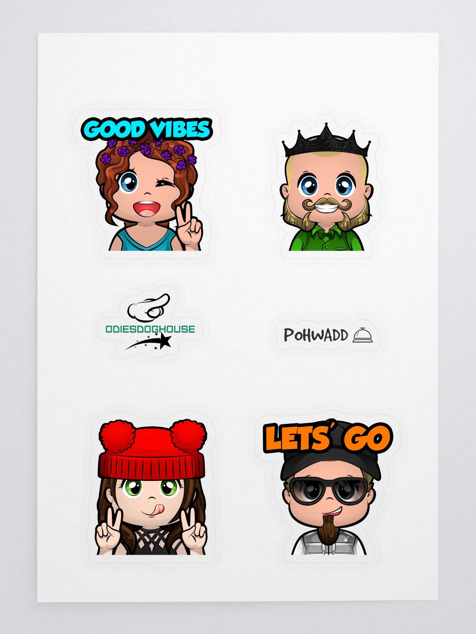 Official OdiesDoghouse Sticker Sheet product image (3)