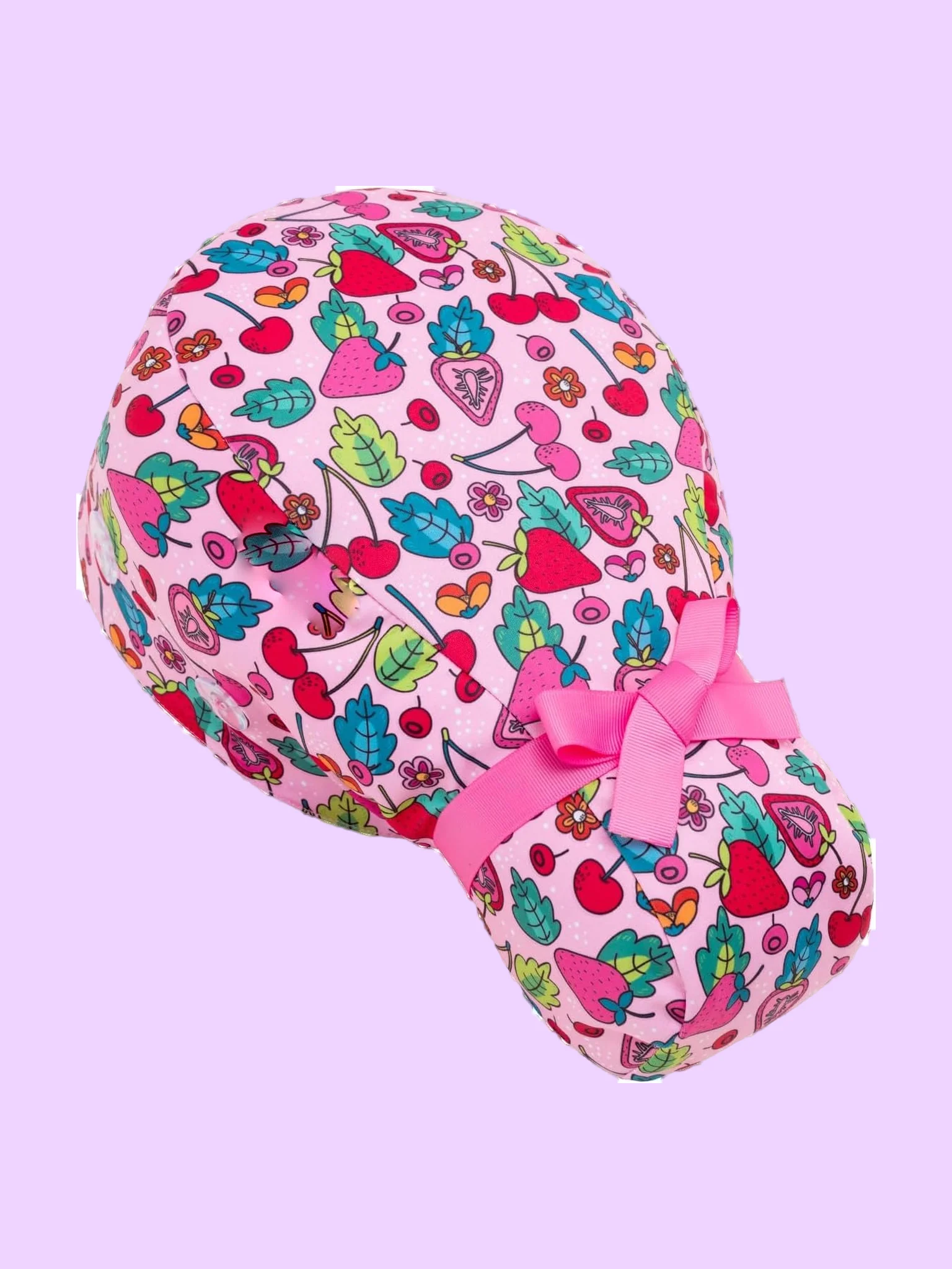 Satin-Lined Scrub Cap with Ponytail Pouch and Mask Buttons product image (10)