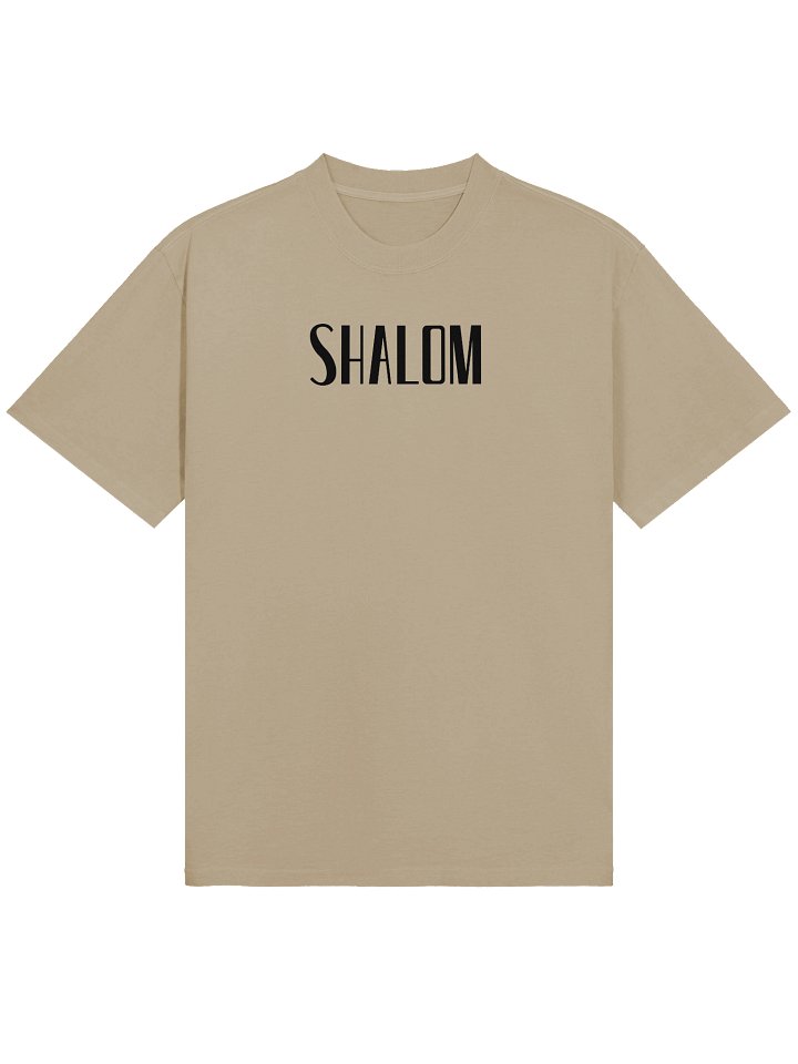 Shalom Oversized Organic T-Shirt – Premium Unisex Streetwear product image (2)