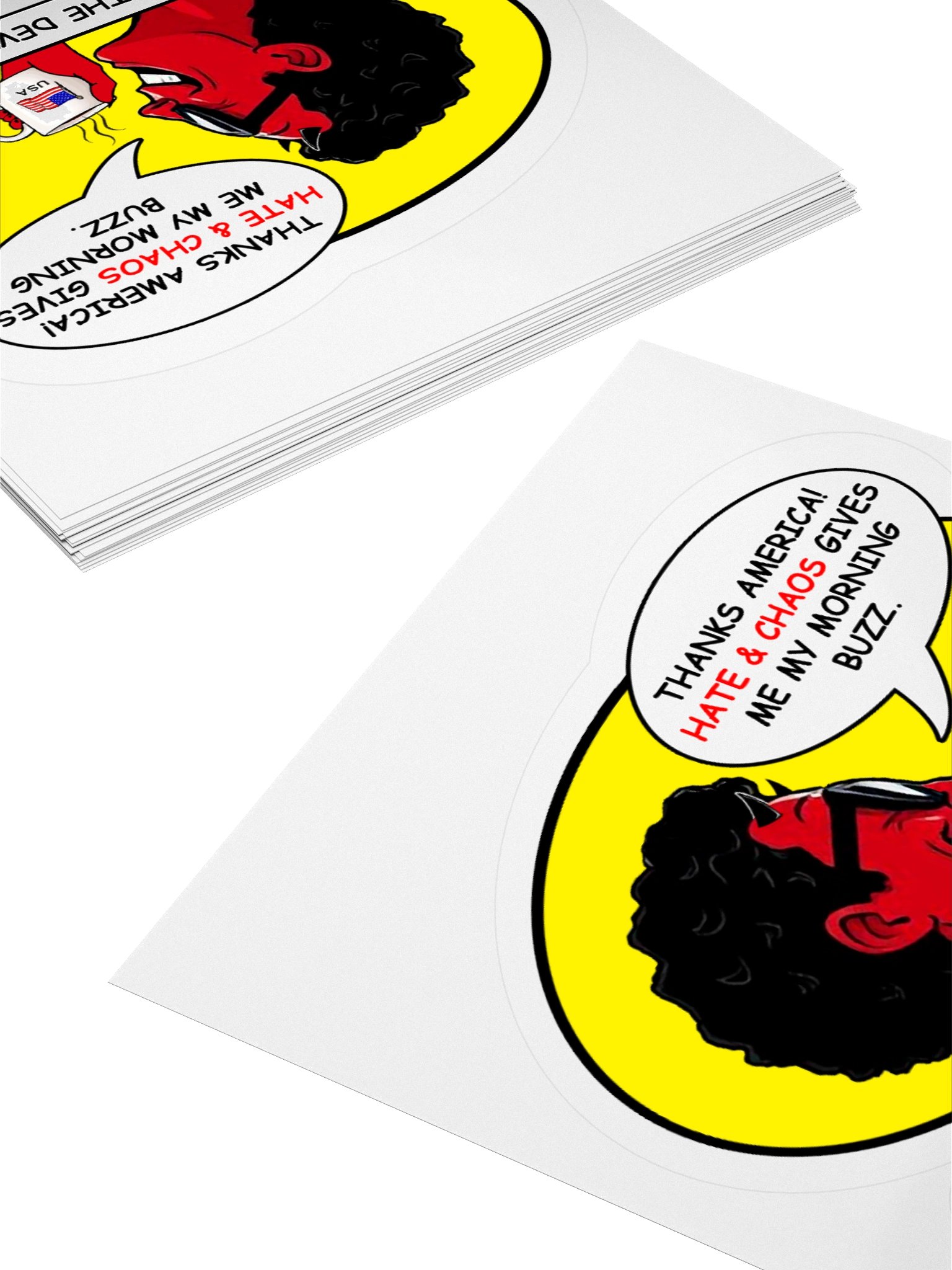 Stop Giving The Devil A Buzz Sticker - Funny Vinyl Decal product image (4)