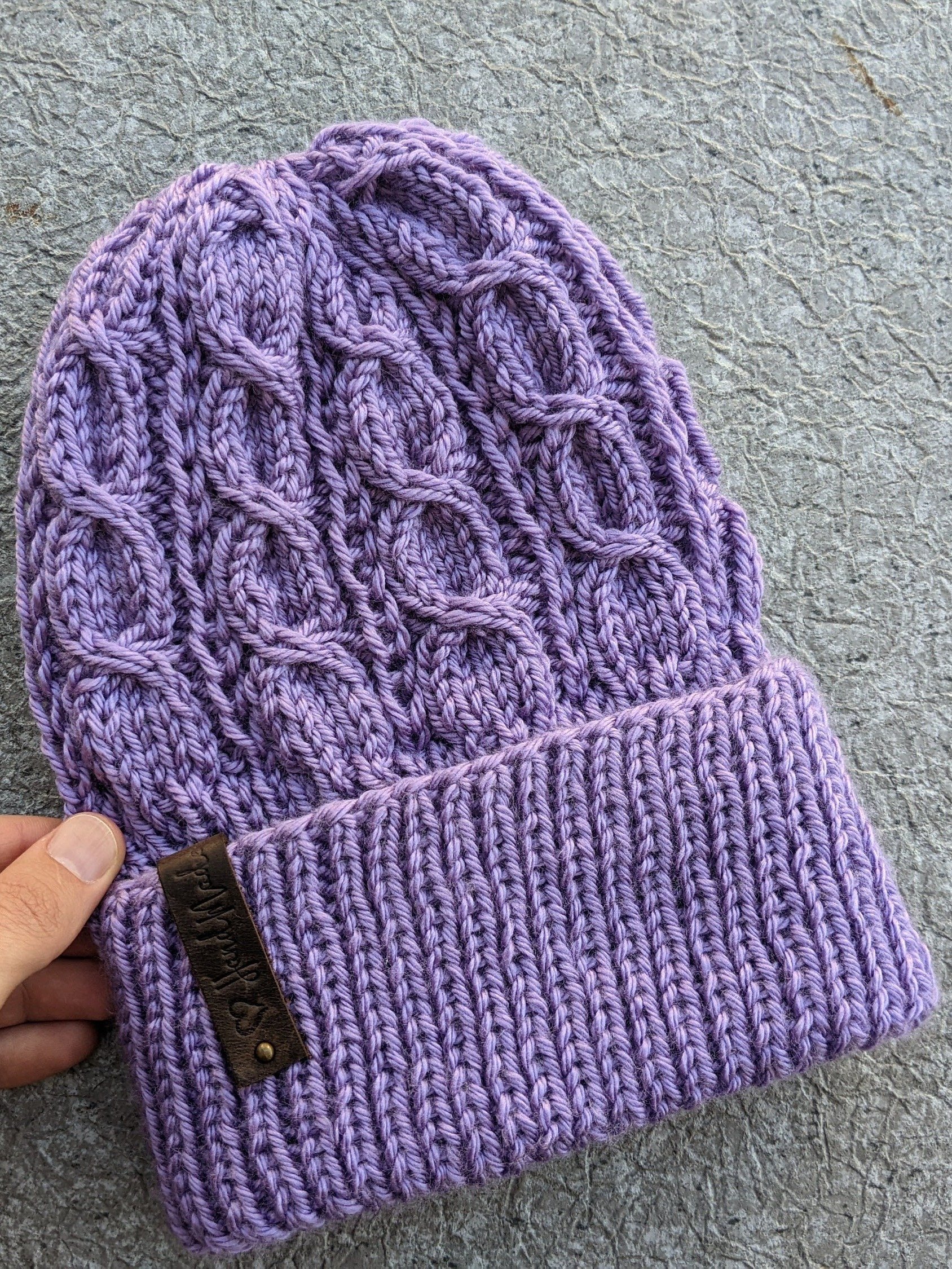Viola Cable Hat Knitting Pattern product image (1)