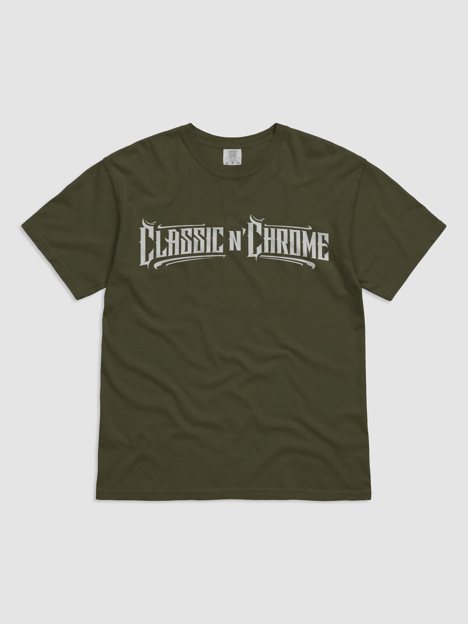 Olive Classic N Chrome Shirt x Redneck back print product image (1)