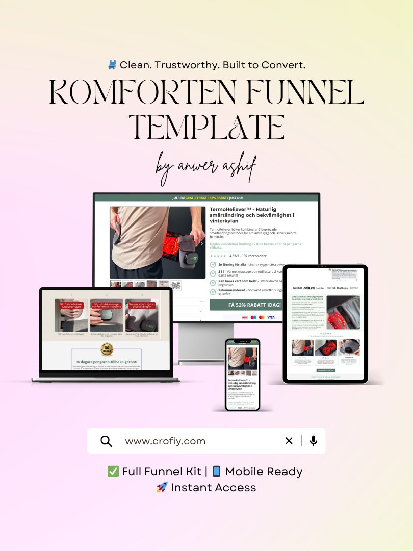 Posture Corrector Funnelish Templates product image (1)