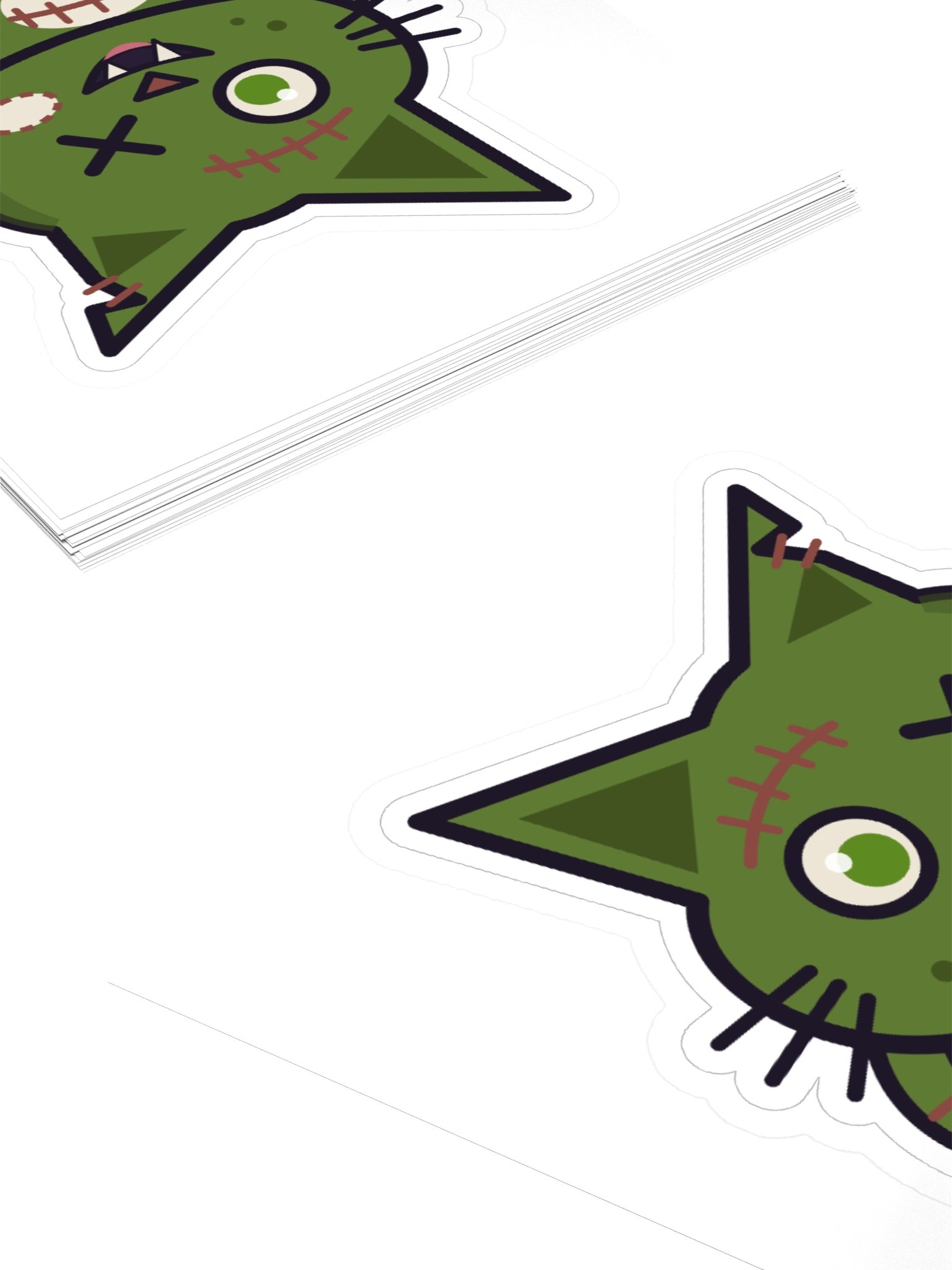 Nyanbie Correct Answer Zombie Cat Laptop Sticker product image (4)