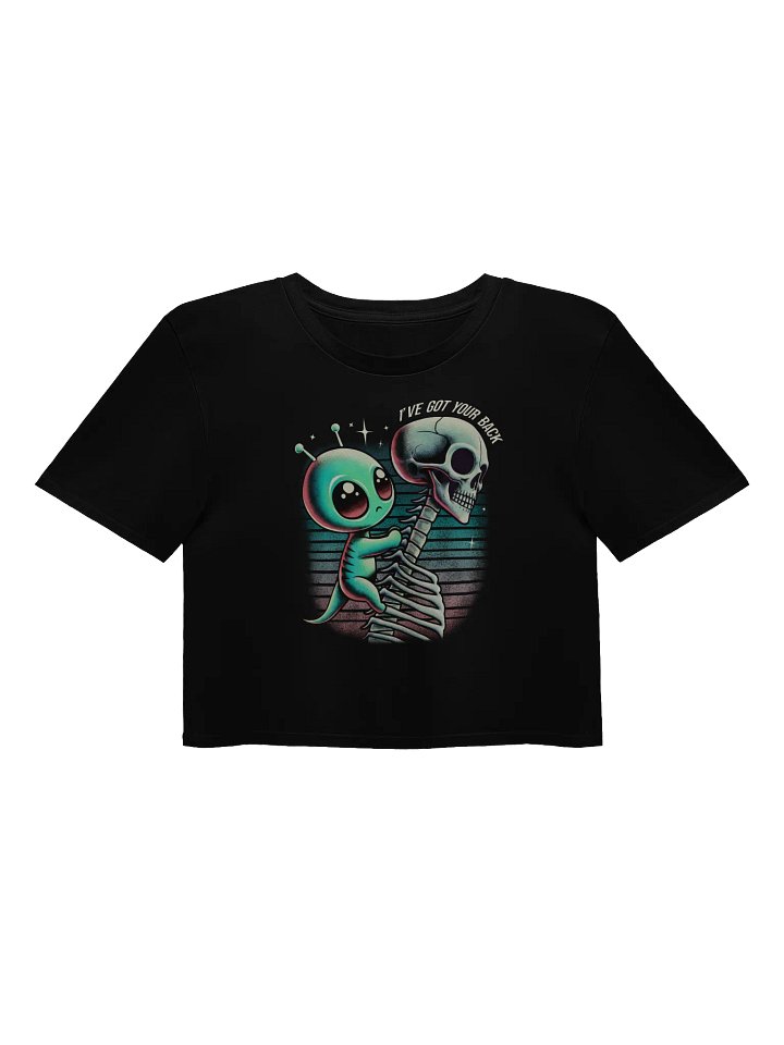 "I’ve Got Your Back" Alien Crop Top product image (1)