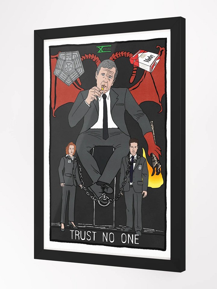The Cigarette Smoking Man Devil Tarot Card Framed Print product image (2)