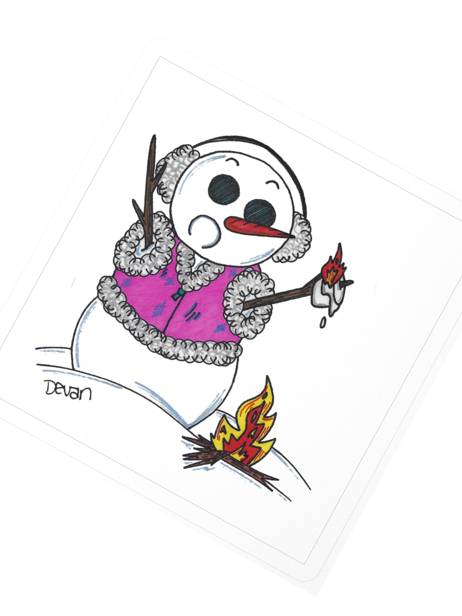 Snow Peeps: Marshmallow Sticker product image (2)