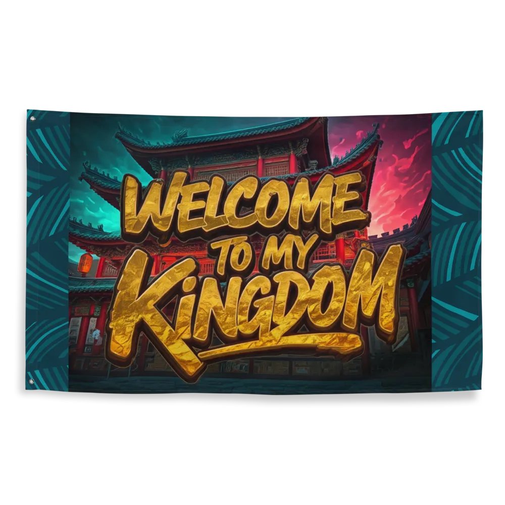 Kingdom Welcome All-Over Flag product image (2)