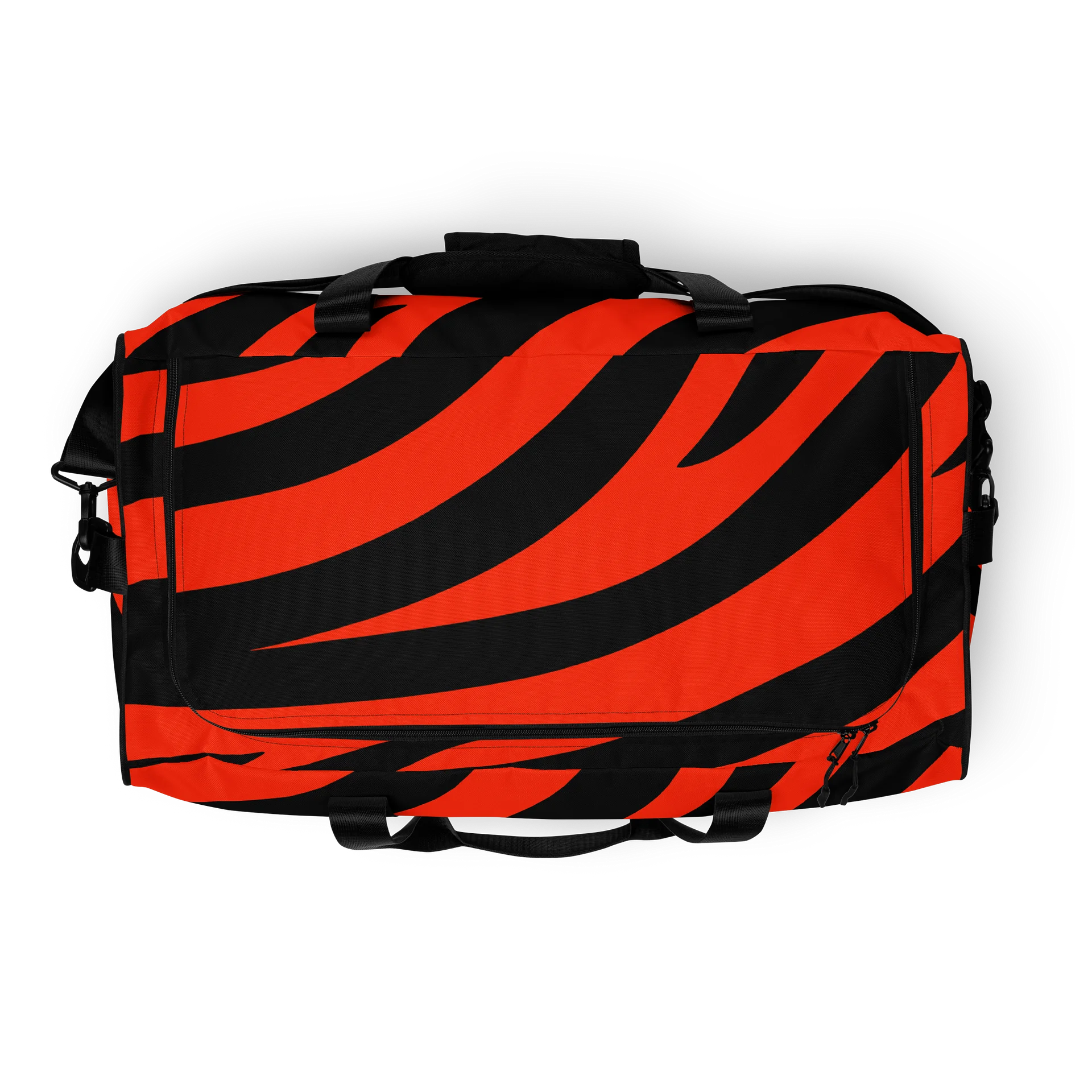 Tiger Print Duffle Bag – Orange Black product image (8)