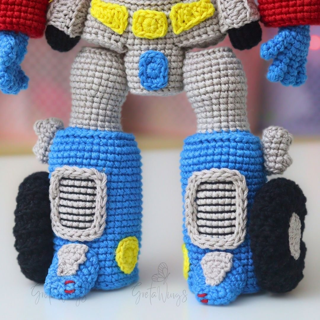 Patrón Amigurumi Optimus Prime | Transformador Crochet PDF - GretaWings (Descarga Digital) product image (7)
