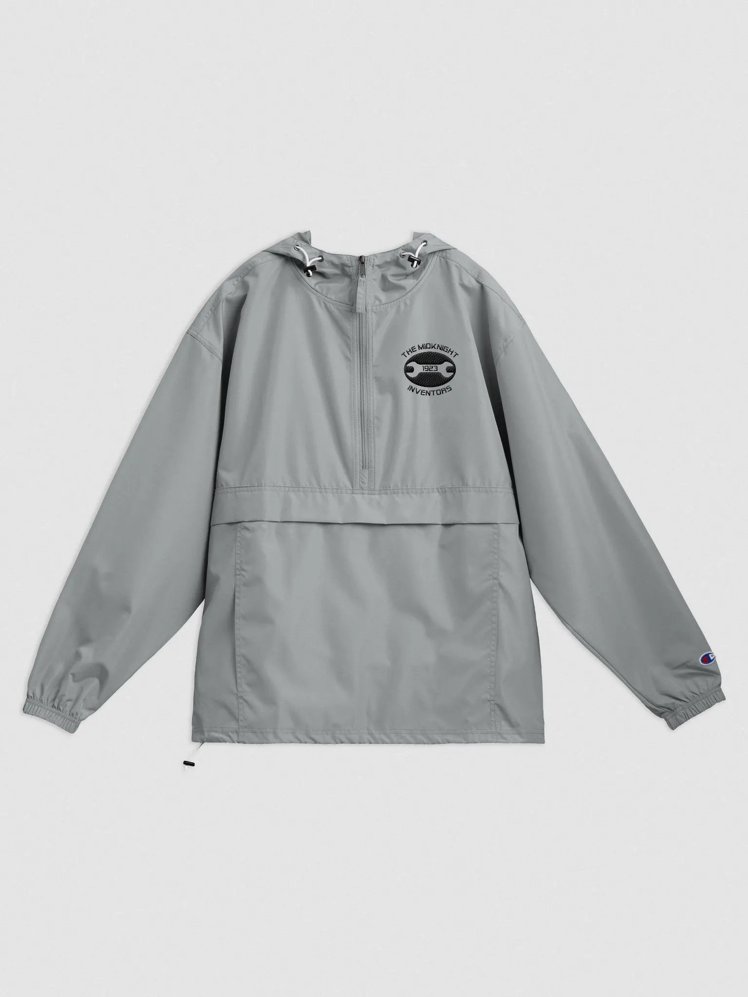 Champion Packable Jacket (Gray) | Embroidered product image (1)