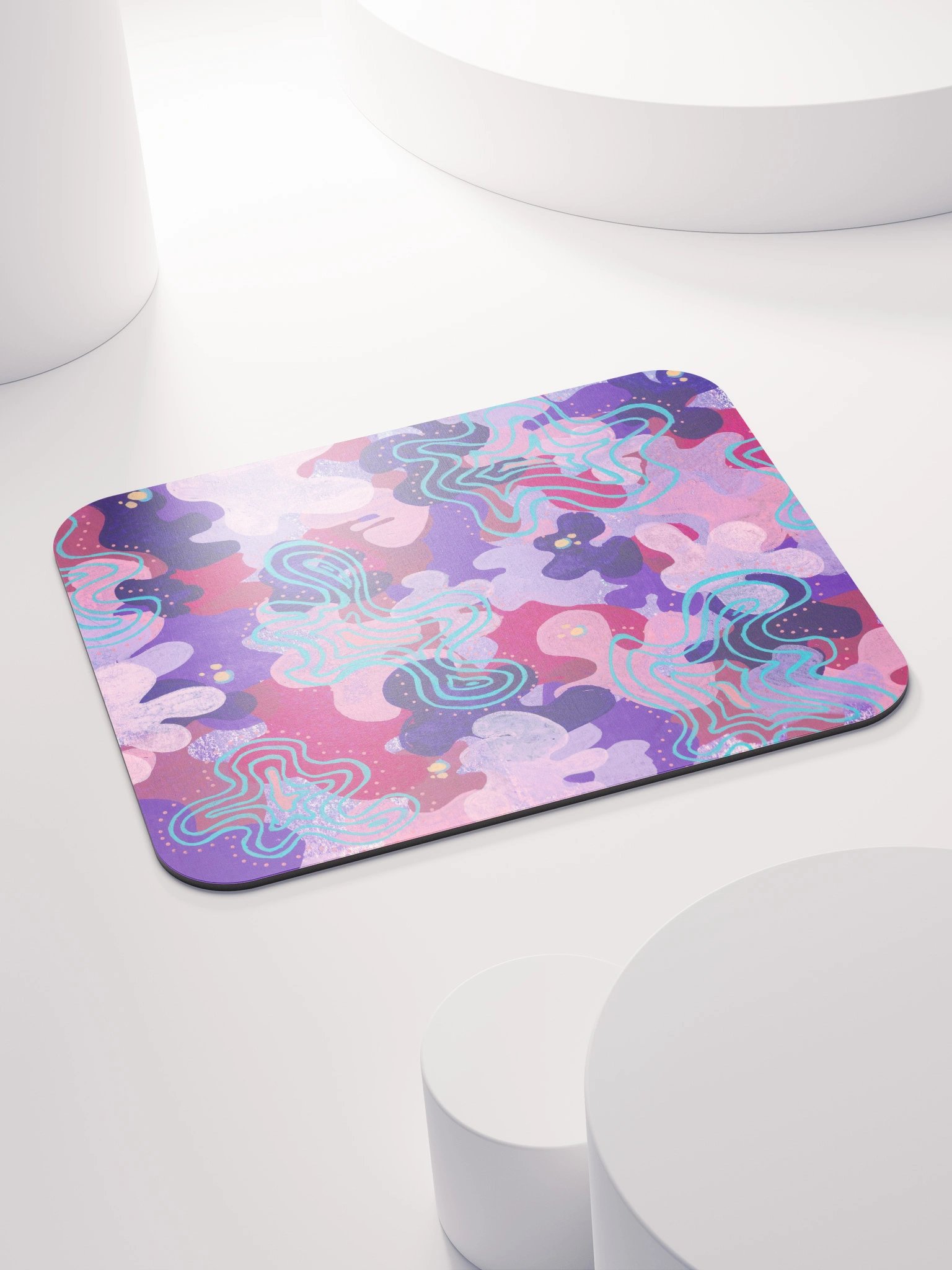 Purple Blobs Classic Mouse Pad product image (4)