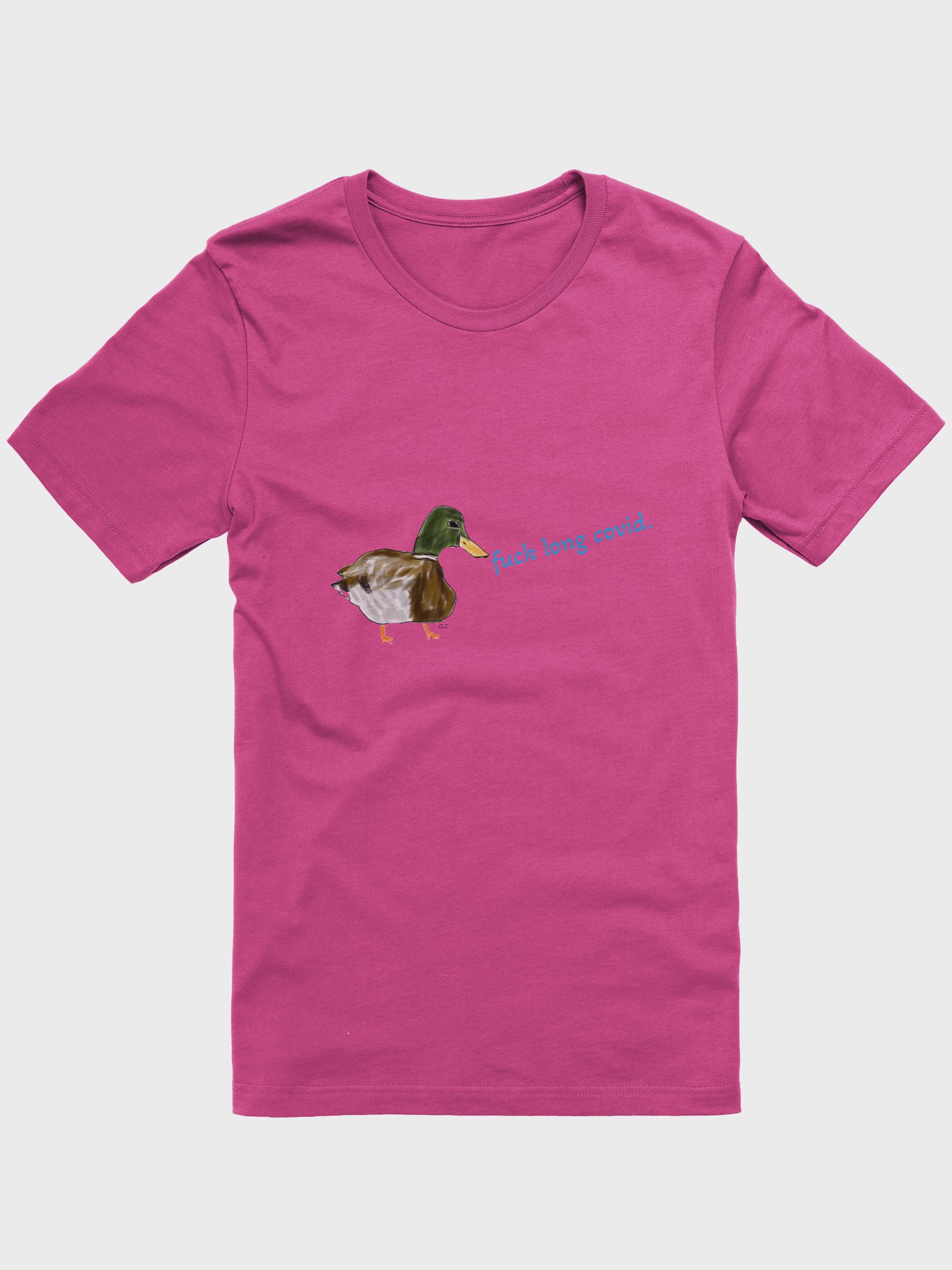 Duck F*CK Long Covid Unisex T-Shirt product image (6)