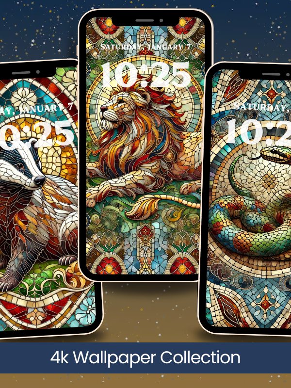 Magical Houses Mosaic Style Phone Wallpaper Bundle 4K Quality Bundle for Android and IOS product image (2)