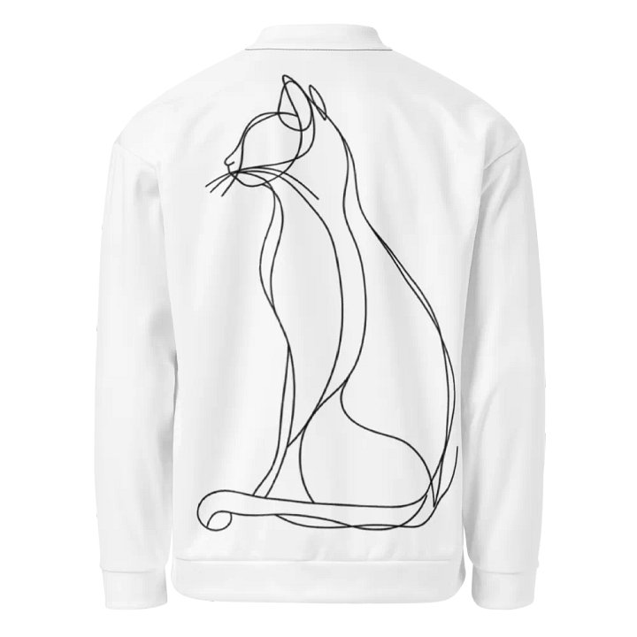 Line Art Cat Dreams Bomber Jacket product image (1)