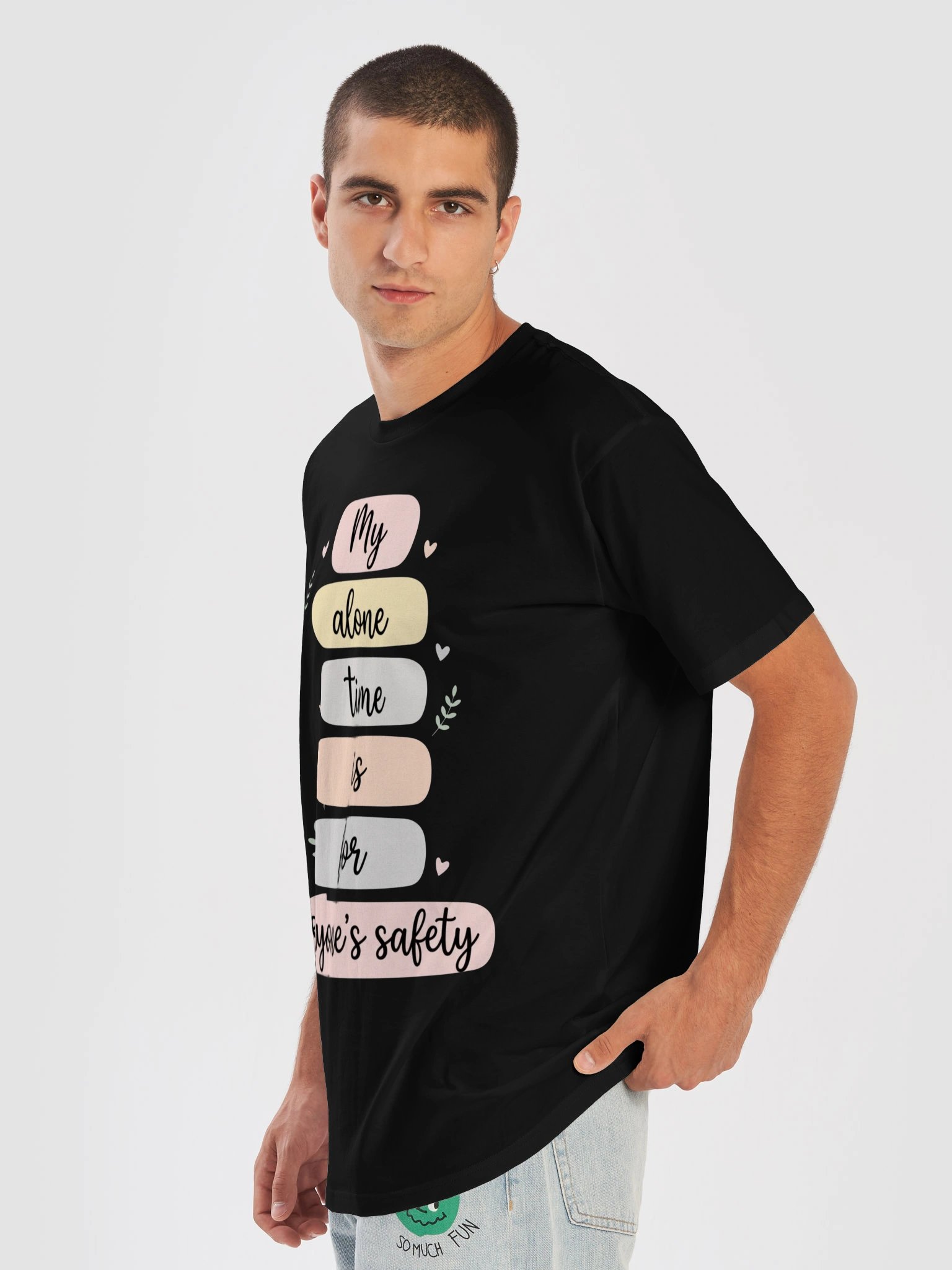 My Alone Time is for Everyone's Safety Pastel Floral Humor T-Shirt product image (39)
