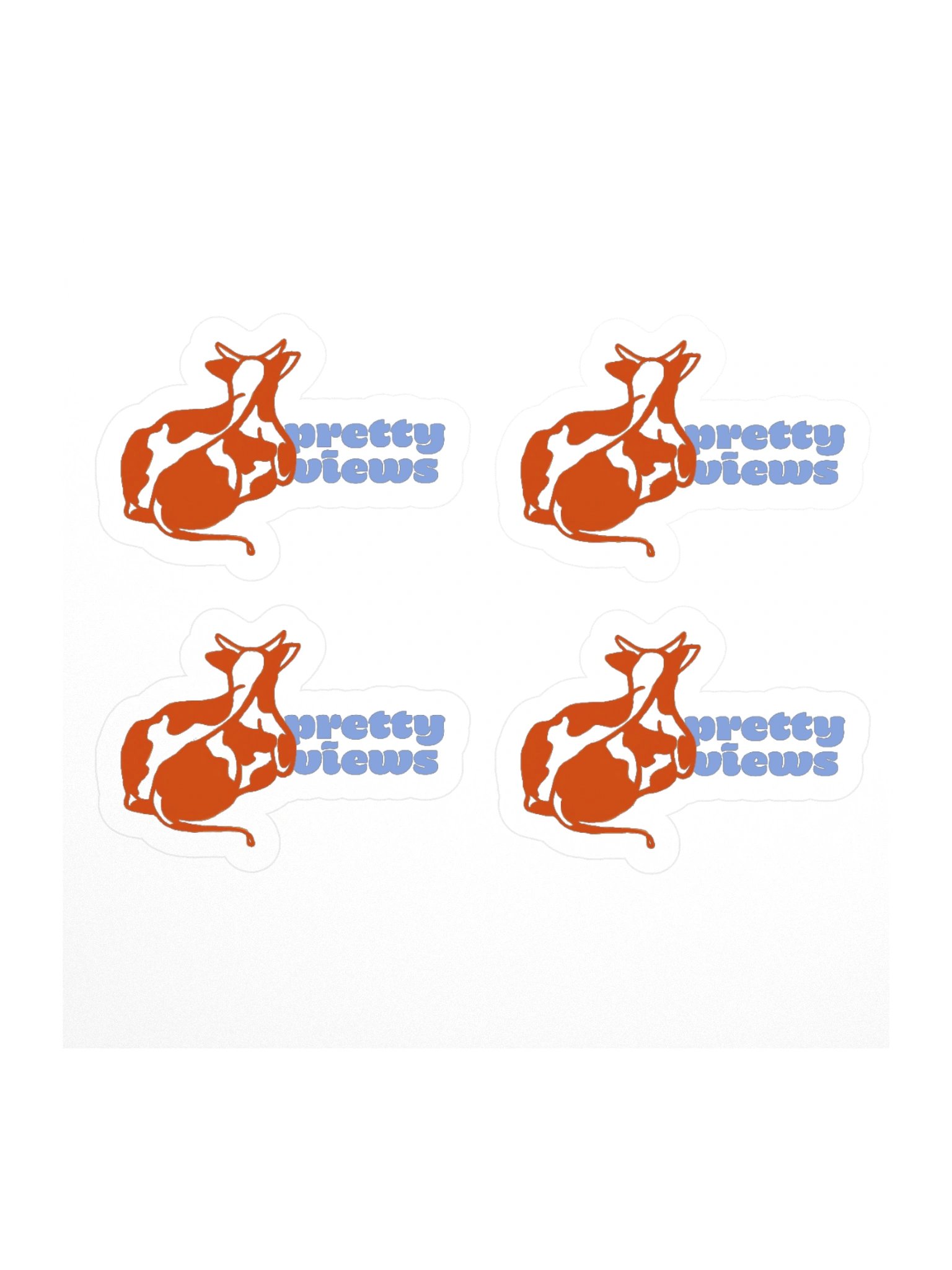 pretty views - Sticker (small) product image (1)