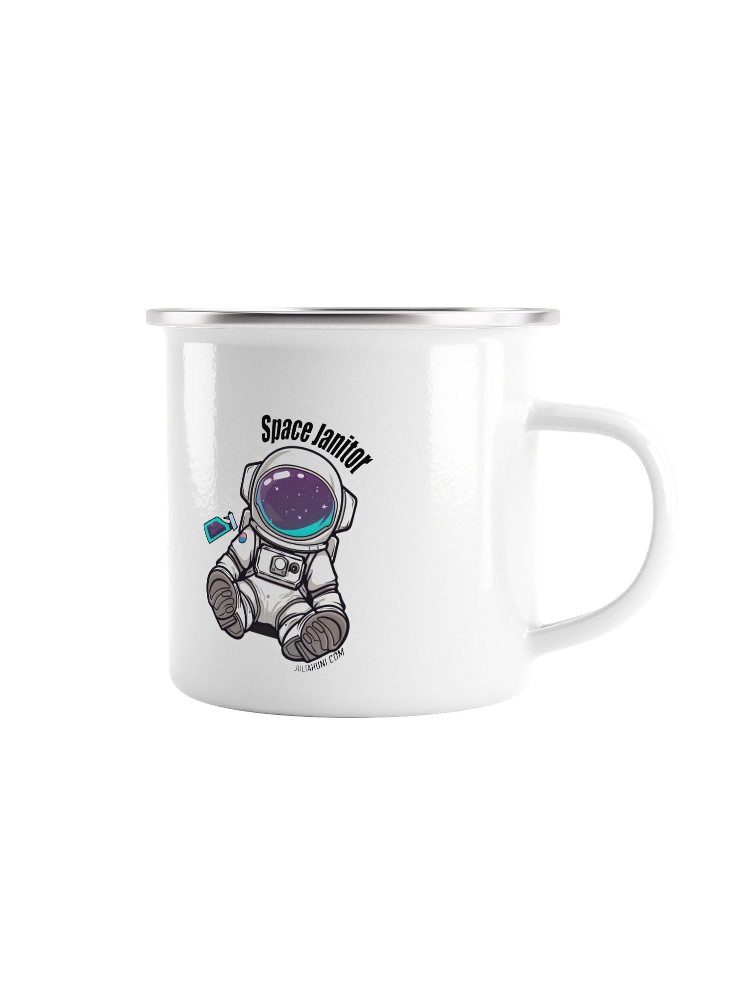 Enamel Space Janitor Rules Mug product image (1)
