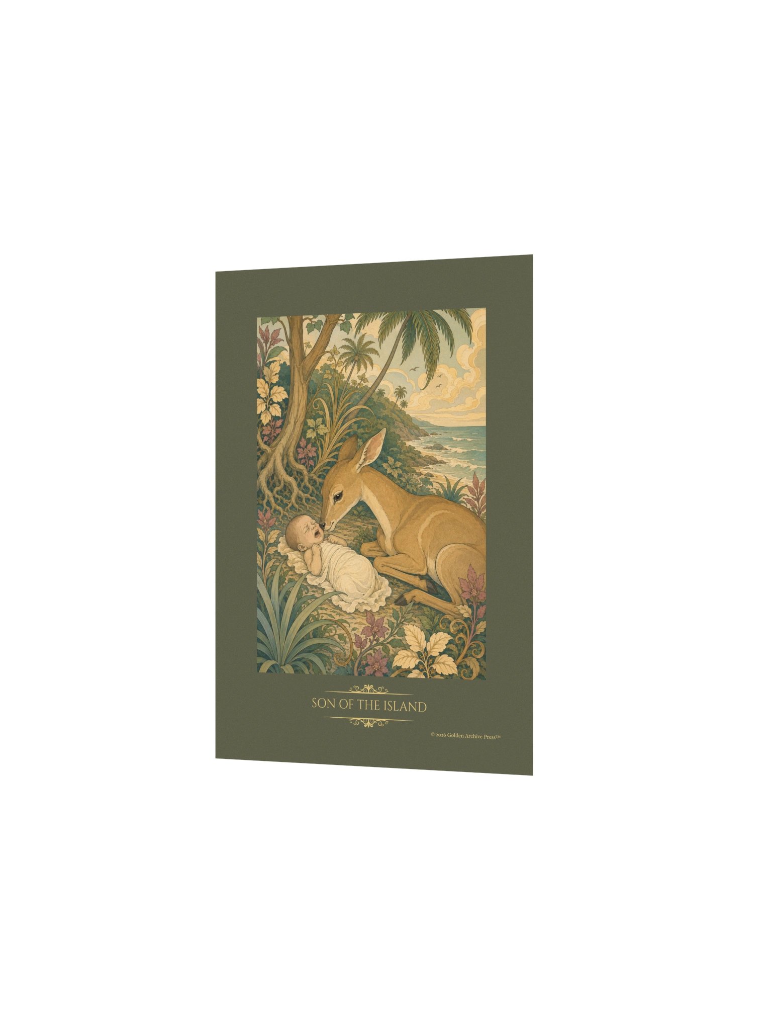 Son of the Island — Art Nouveau Art Print (Baby and Gazelle) product image (11)