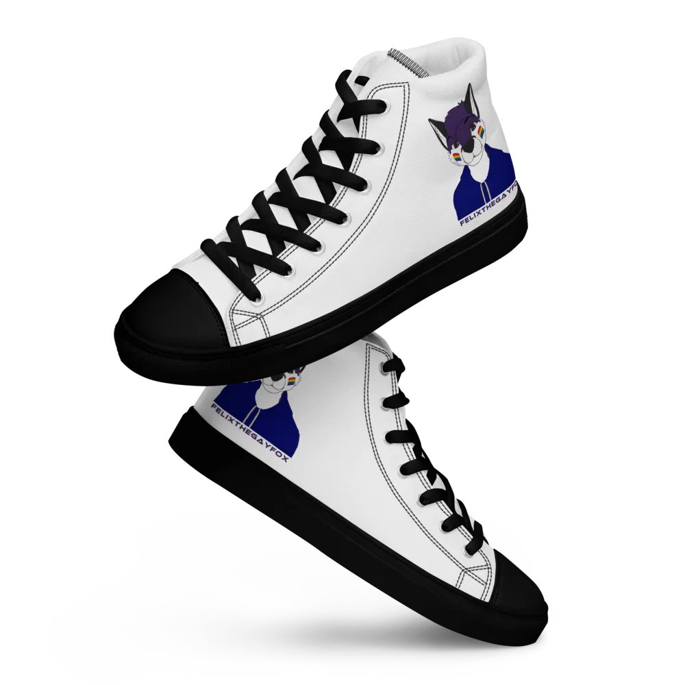 FelixTheGayFox - Men's High Top Canvas Shoes product image (11)