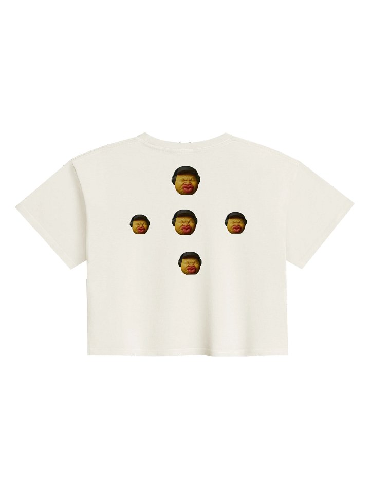 Neon Kiss Black Crop Top product image (2)