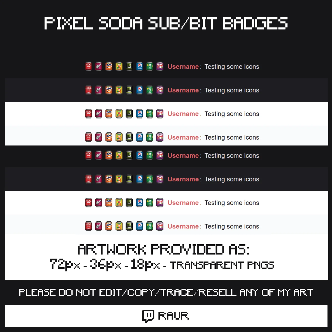 Twitch Soda - Sub/Bit Badges product image (2)