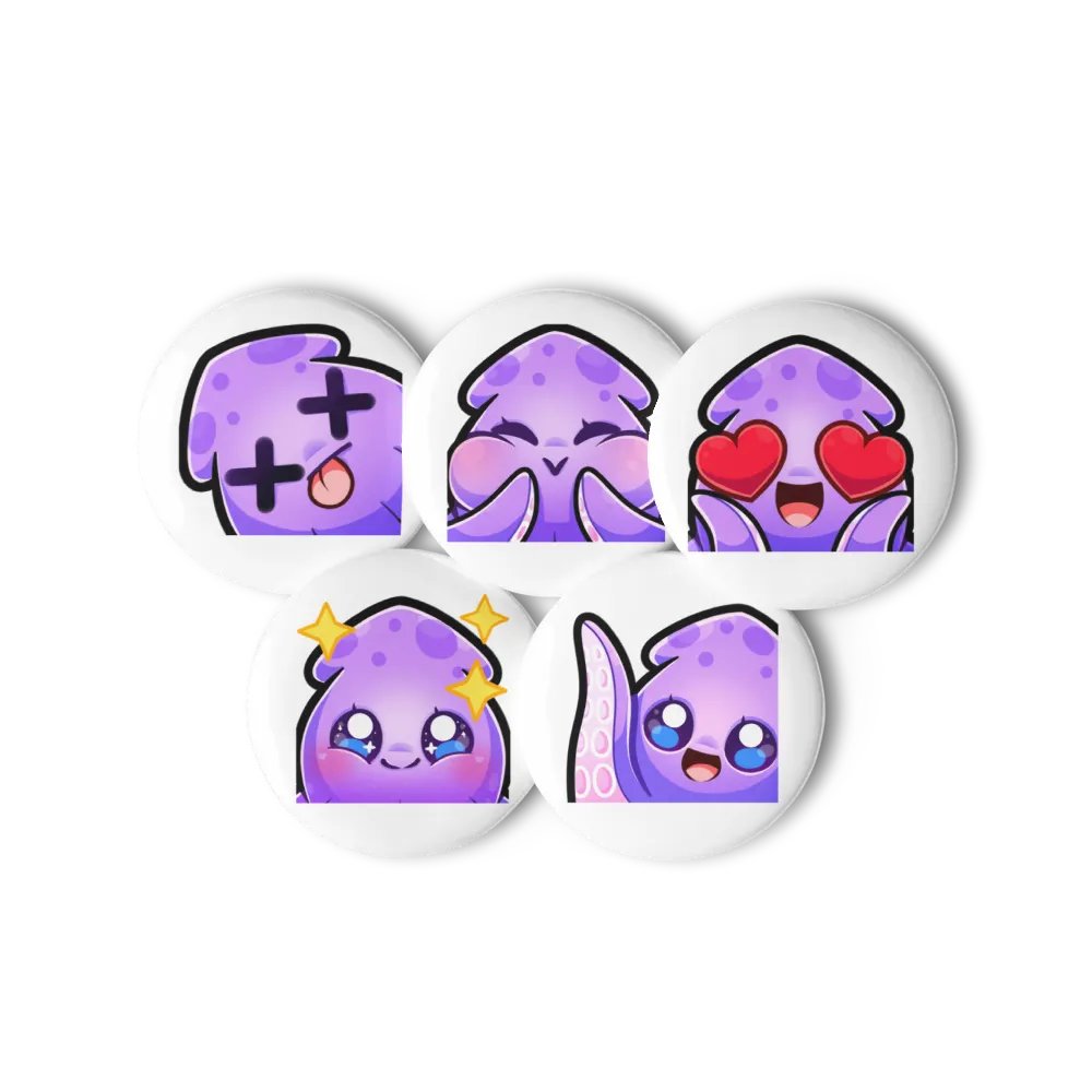 Squid Emote Pin Set [1] product image (1)
