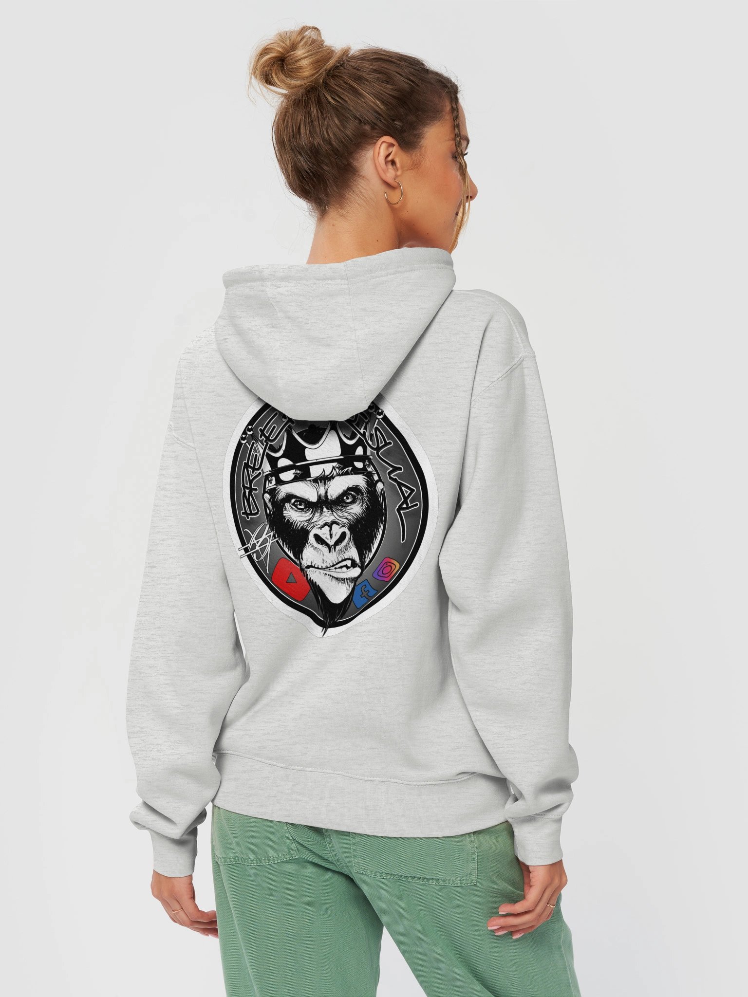 BreenVisual Signature Gorilla Hoodie [black front] product image (34)