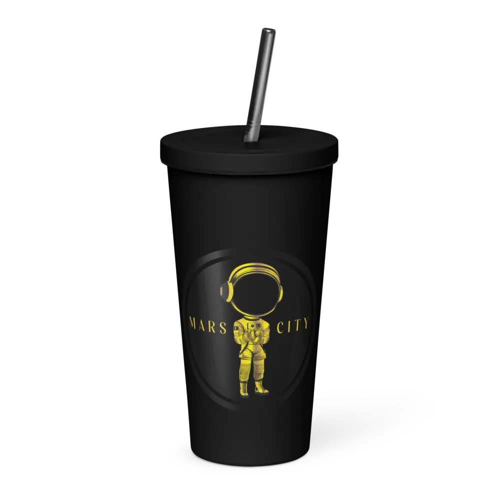 MARS CITY ALL GOLD ASTRONAUT TUMBLER product image (4)