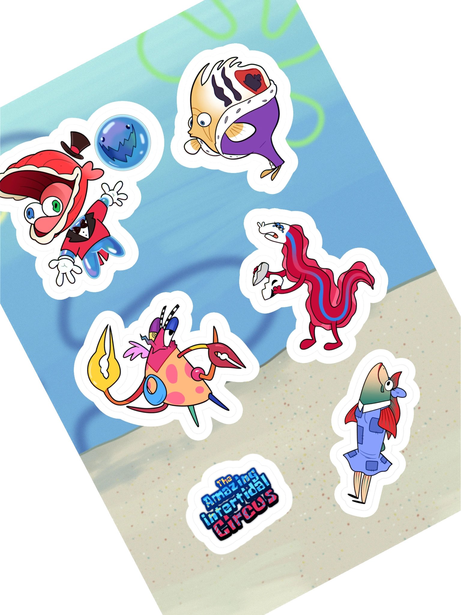 The Amazing Intertidal Circus - Sticker Sheet #1 product image (1)