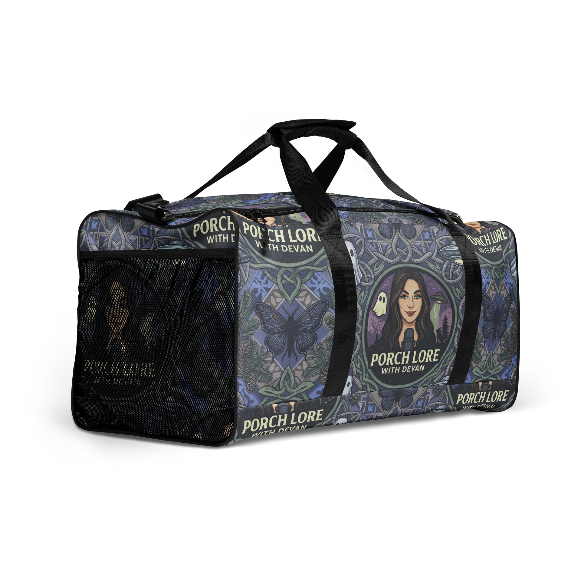 PORCH LORE DEVAN PERIWINKLE MOTH DUFFLE BAG product image (3)