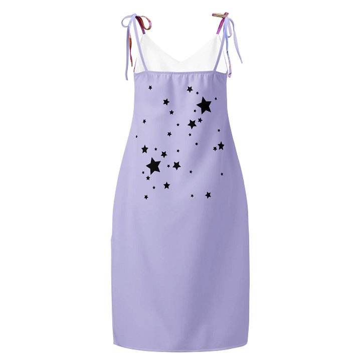 Dreaming Girl - (art by Dina R.) - acrylic painting picture - Slip Dress product image (2)
