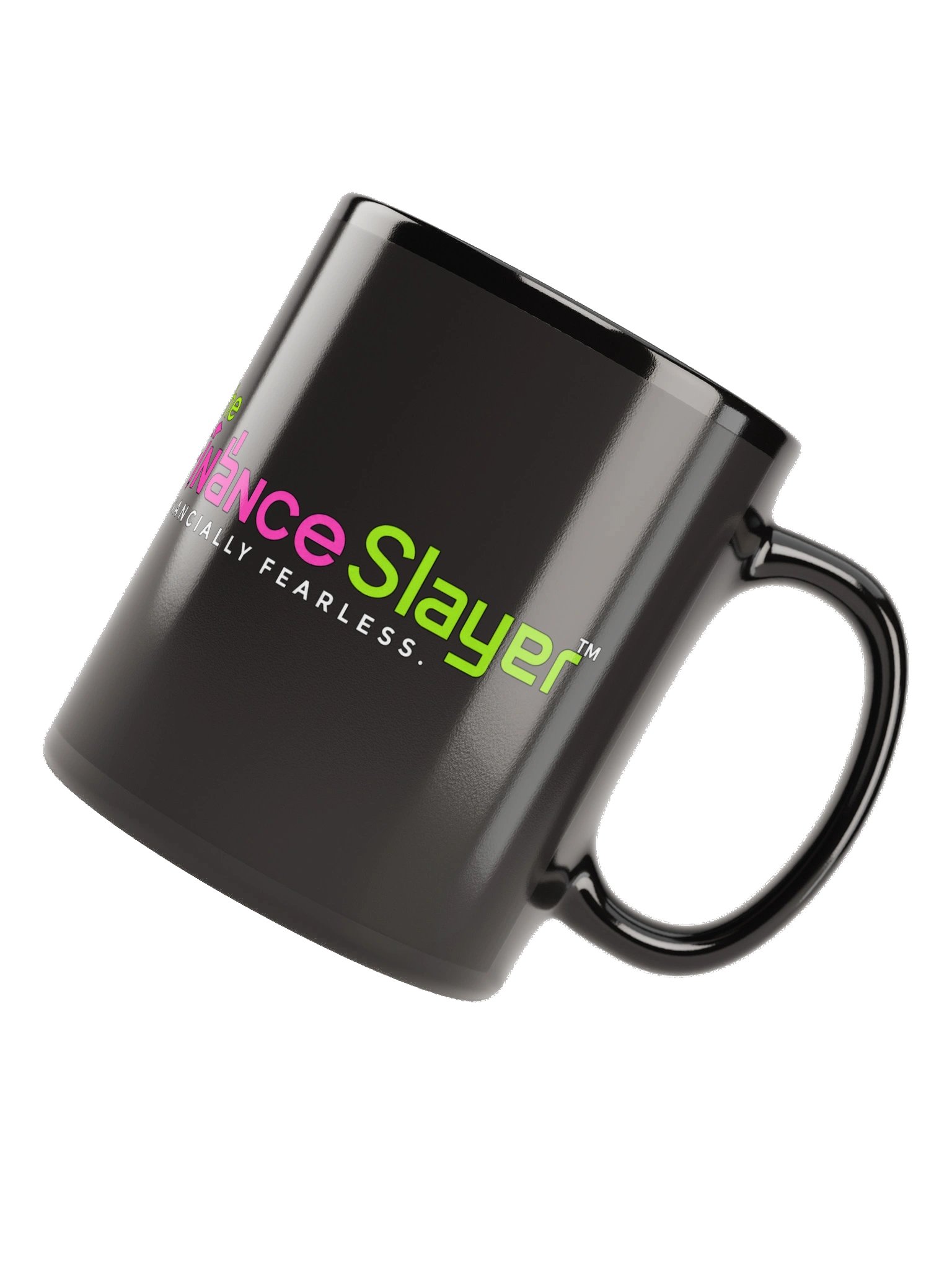 The Finance Slayer™ Black Glossy Mug | Financially Fearless Coffee Mug | Premium Ceramic Coffee Cup product image (6)