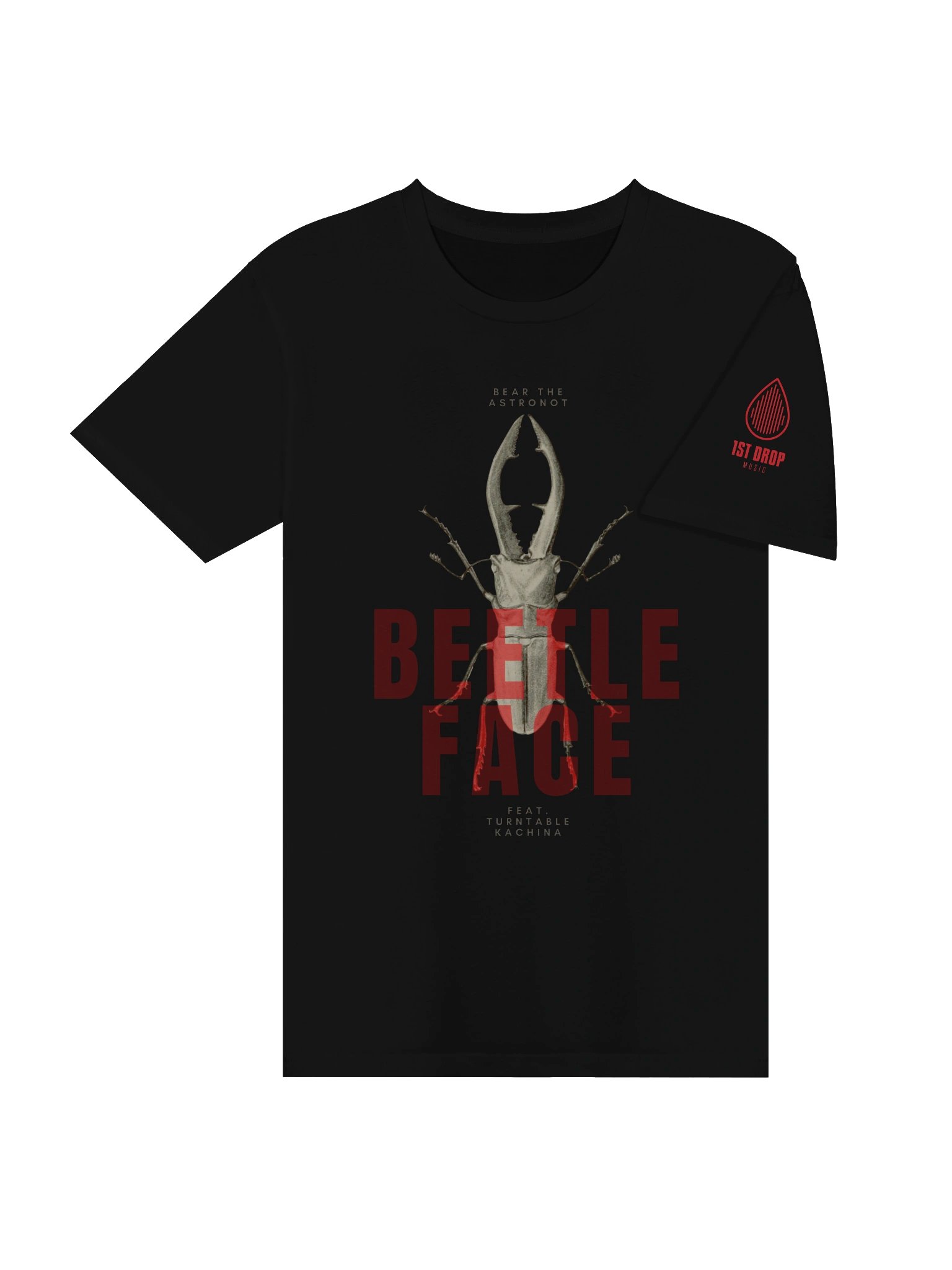 Bear the Astronot & Turntable Kachina BEETLE FACE T-shirt product image (21)