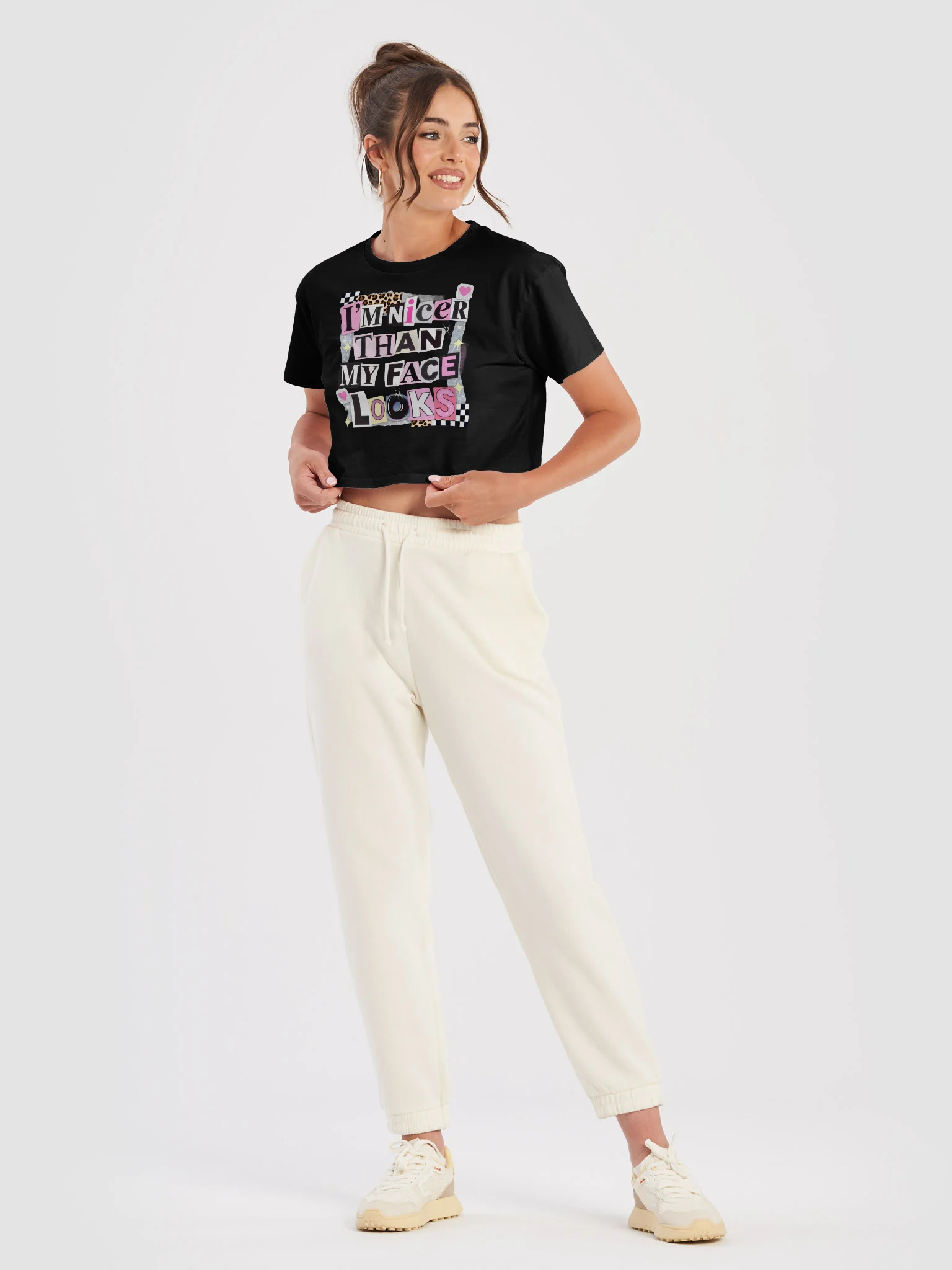 Nicer Than My Face Looks Crop Top product image (19)