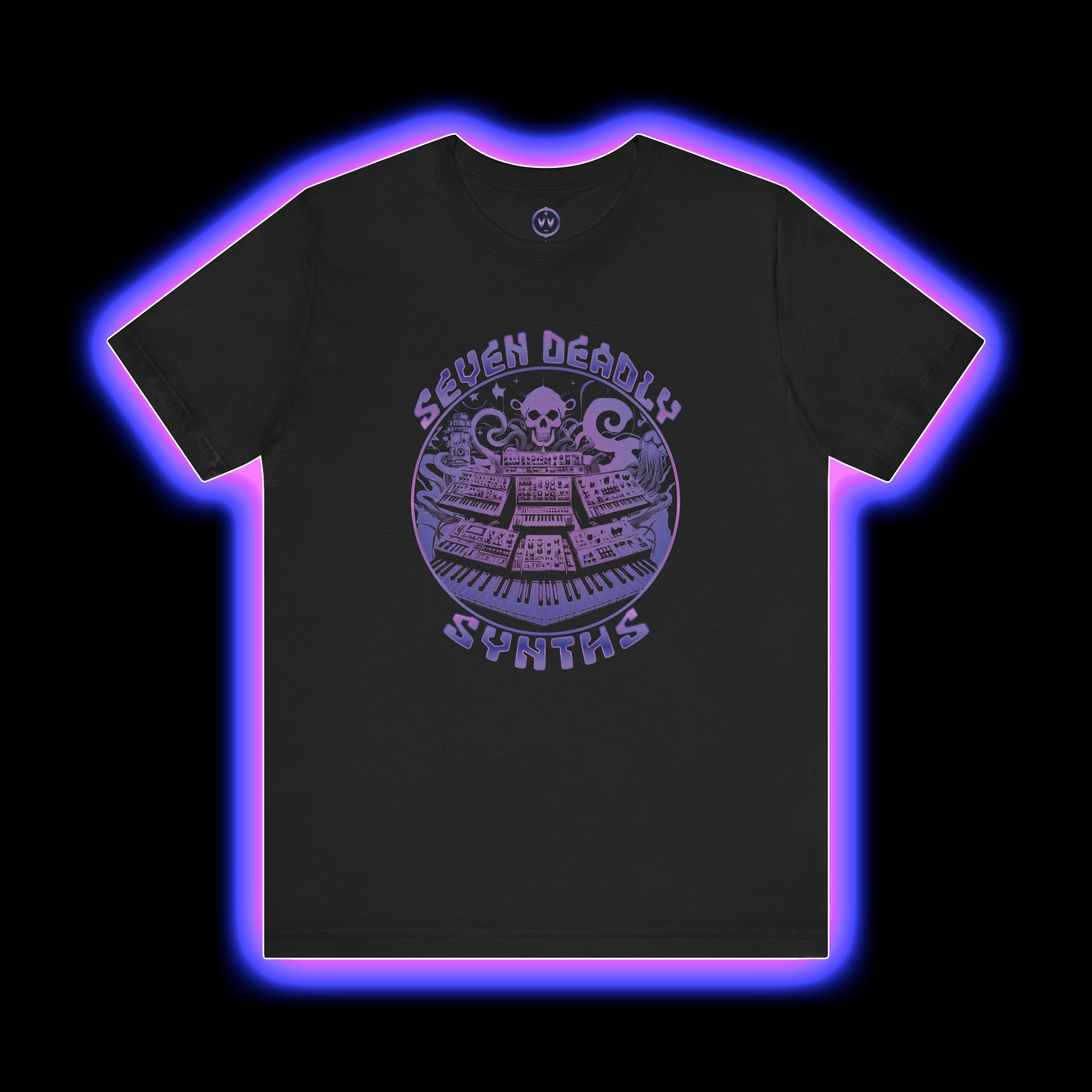 Synthesizer Collector T-Shirt - Seven Deadly Synths (7 Synthesis Techniques) product image (1)