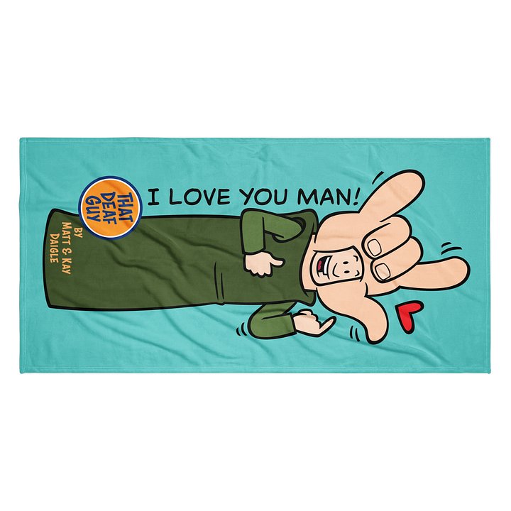 I Love You Man! Beach Towel product image (2)