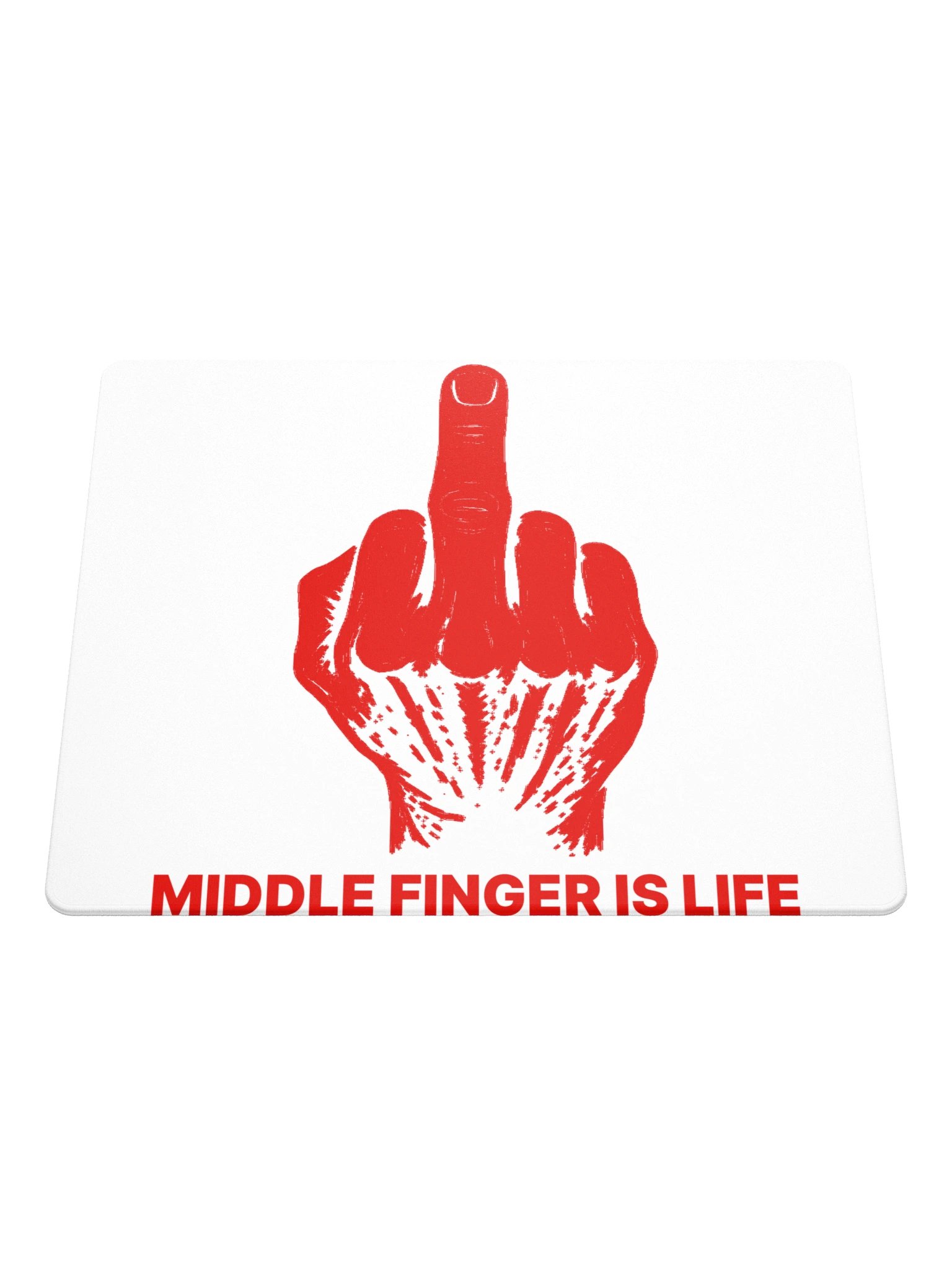 No ShopCo | Gaming Mouse Pad - Red on White product image (1)