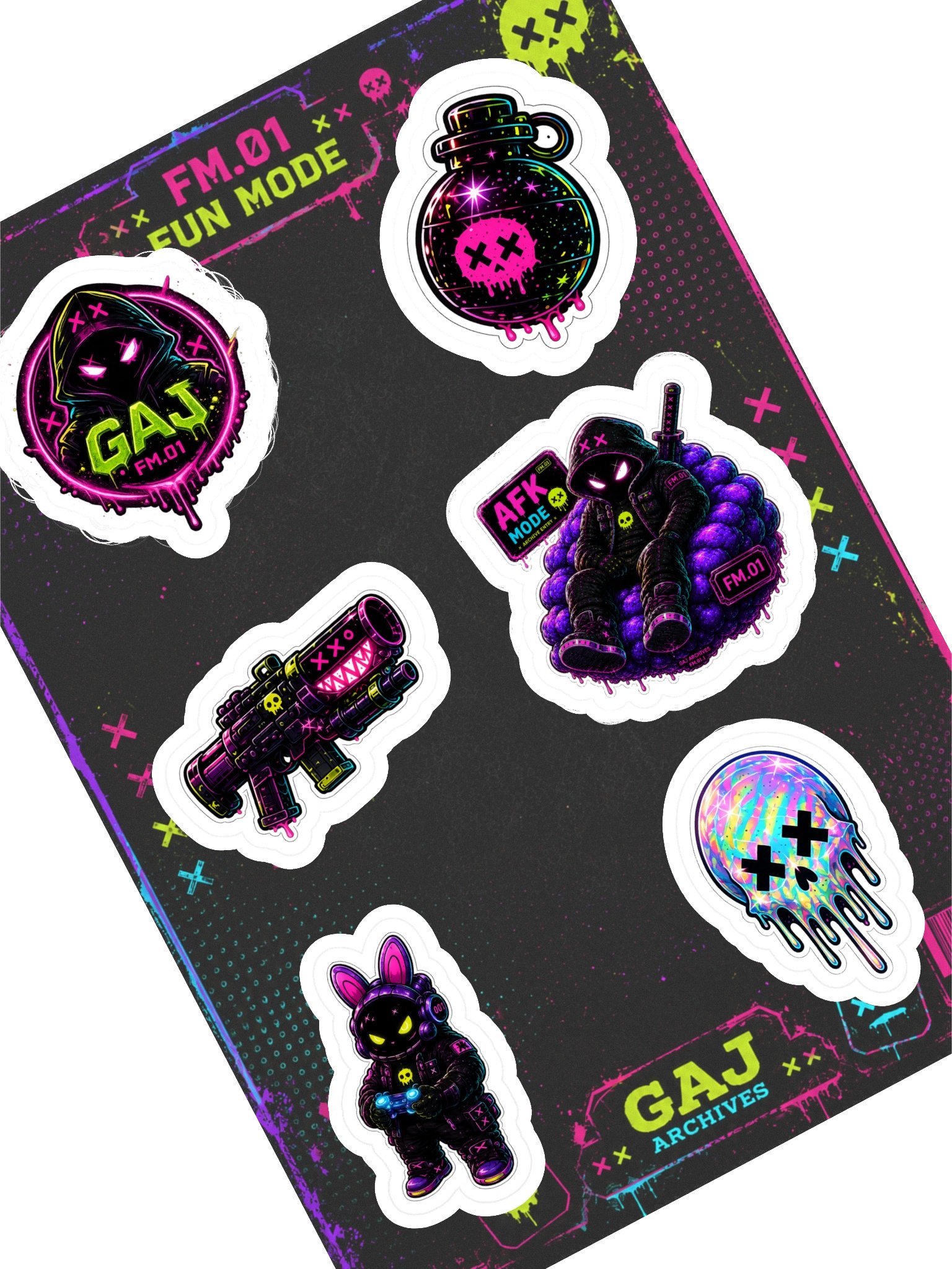 FUN MODE - Sticker Sheet – Issue I product image (1)