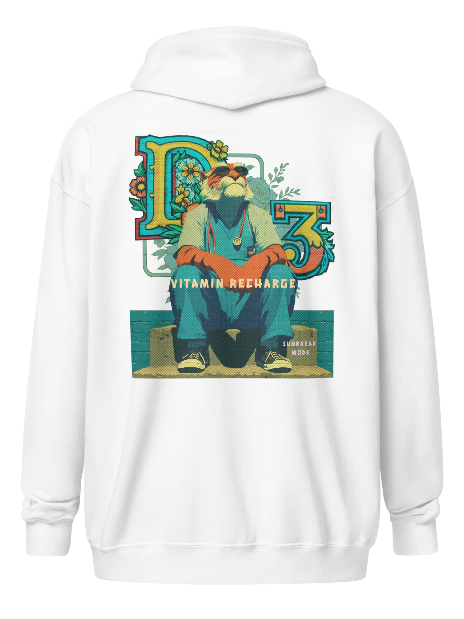 Funny Tiger Nurse Zip Up Hoodie. product image (12)