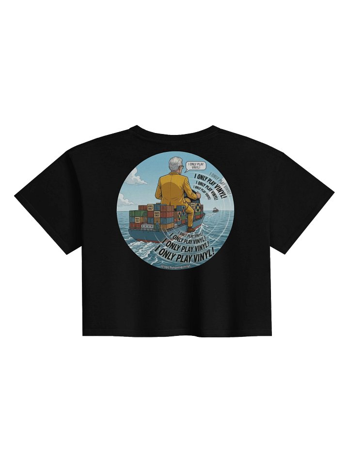 I Only Play Vinyl Women's Premium Crop Top product image (2)