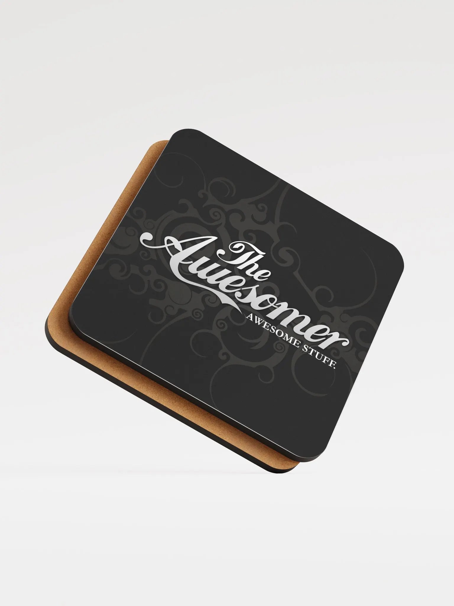Awesomer Gloss Cork-Backed Coaster product image (5)