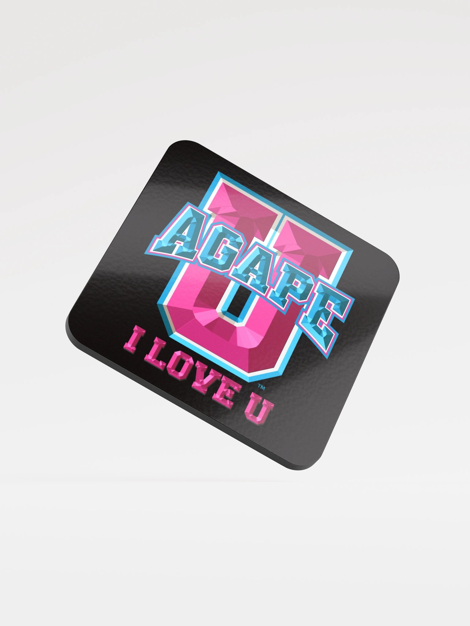 Agape U, Blk Coaster BV product image (1)