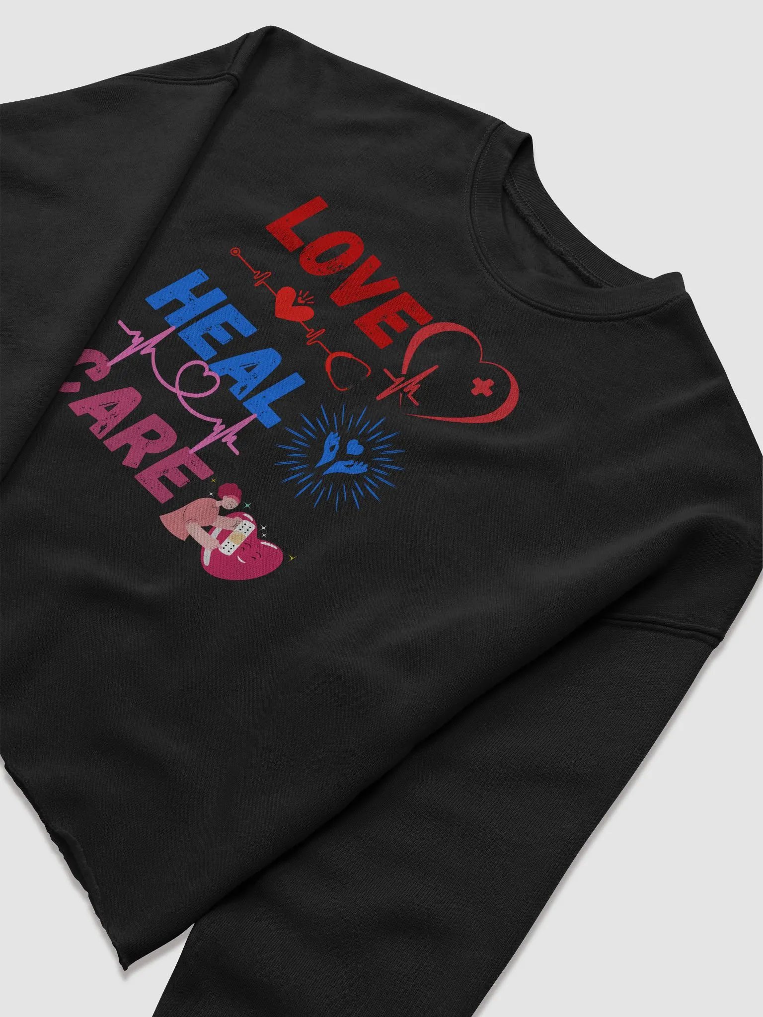 Love Heal Care Crop Sweatshirt product image (14)