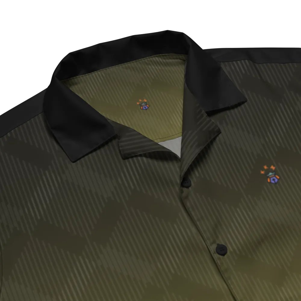 Black and Gold Blessed by God Button-up Shirt product image (3)